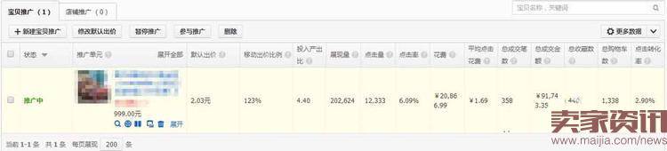 直通车推广 网店推广 直通车报表 直通车推广图