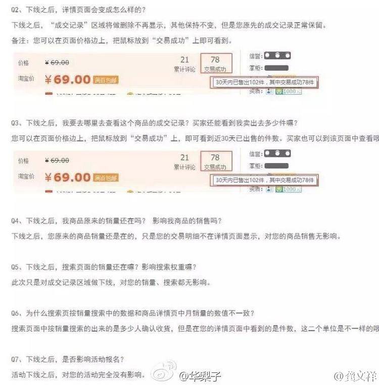 成交记录不显示 成交记录下线 天猫成交记录 淘宝成交记录