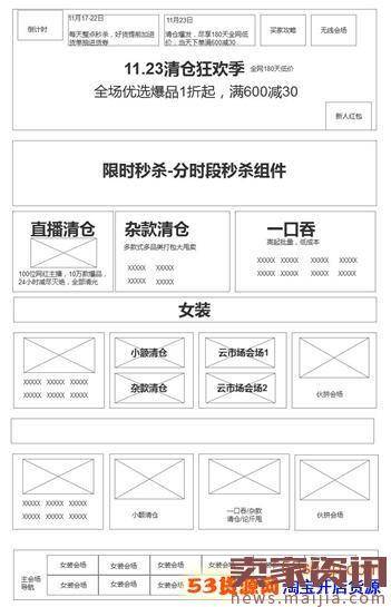 淘宝1123清仓节页面流量抢占技巧