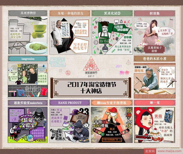 一言不合自己造！淘宝造物节公布2017年十大神店