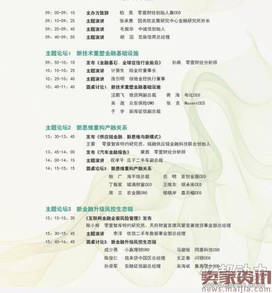 零壹财经新金融春季峰会