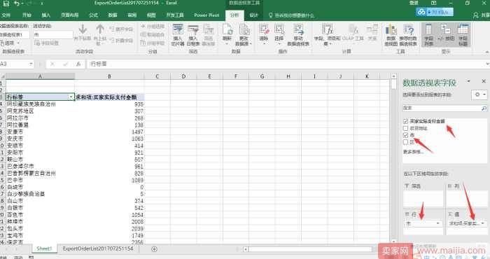 从零开始学淘宝数据运营18—利用订单信息进行买家地域分析