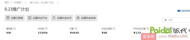 提升权重，让直通车加速行驶