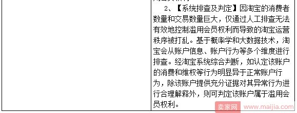 卖家滥用会员权利，每次扣4分！