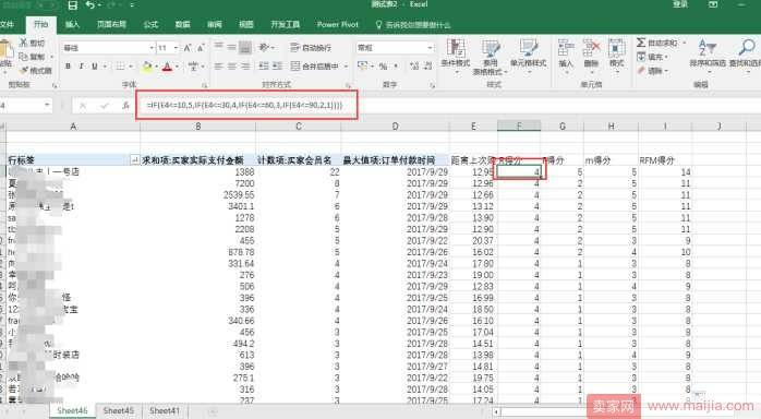 利用RFM模型对淘宝会员数据进行分析