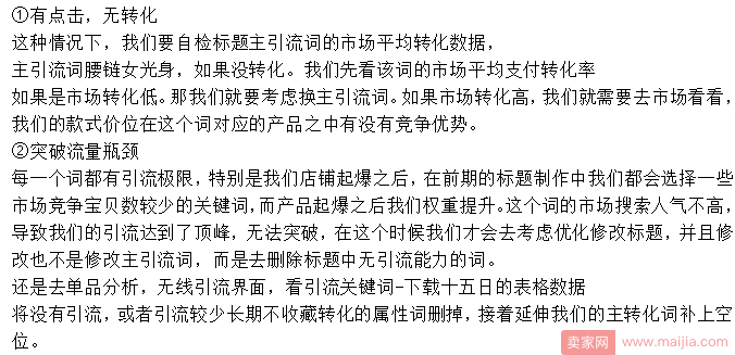 卖家应该在什么情况下优化宝贝标题？