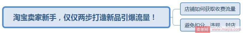 淘宝新手卖家两步打造新品引爆流量的玩法！