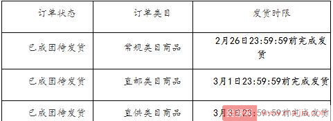 拼多多发布2018年春节放假期间发货规则