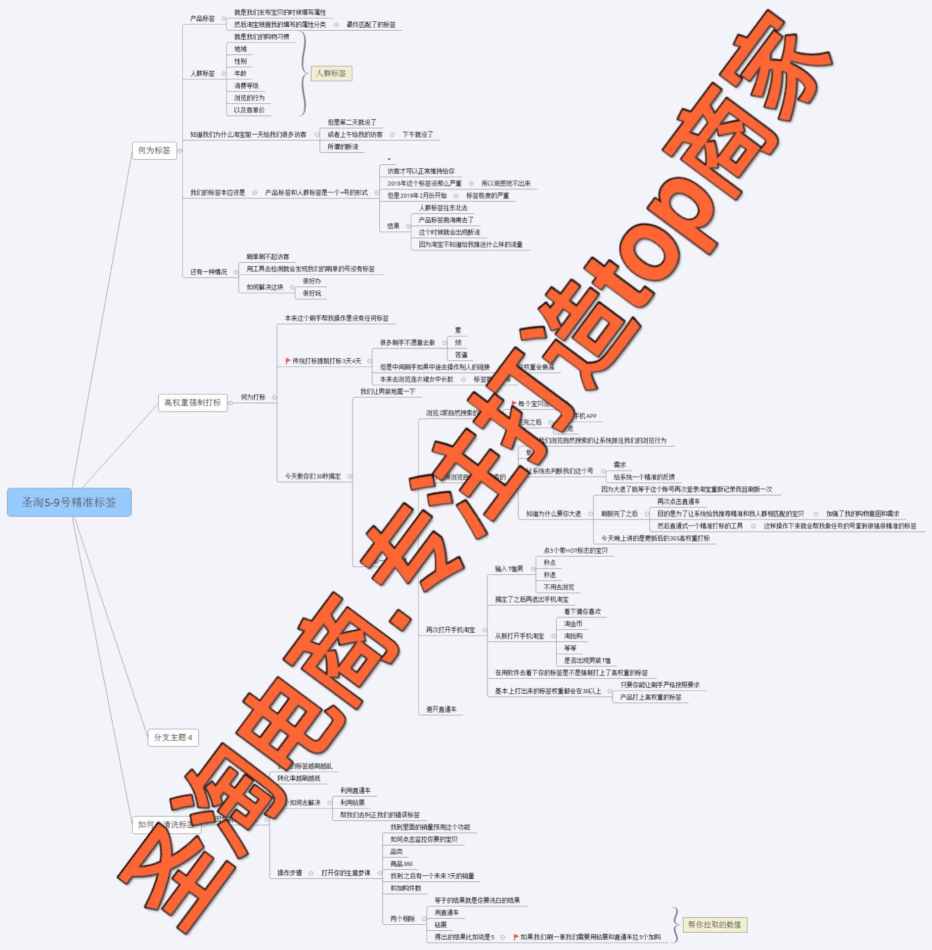 圣淘电商分享：秒变精准人群的强制打标方法，内含操作流程！