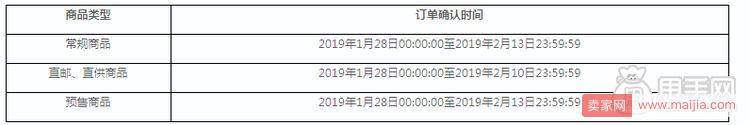 拼多多2019年春节期间商家发货规则