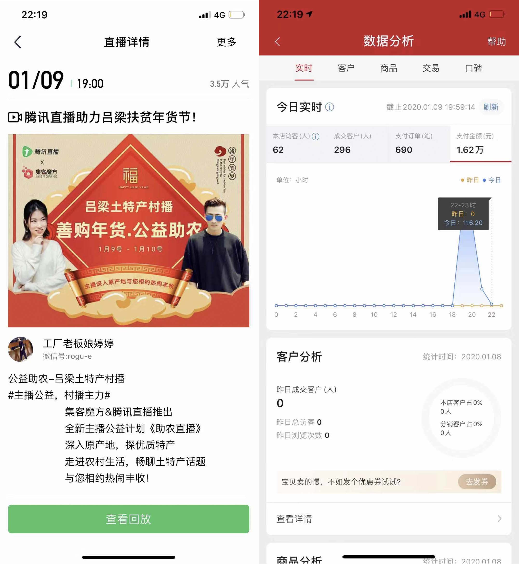 “集客魔方&腾讯直播”联合推出公益直播扶贫计划，助力解决农产品滞留